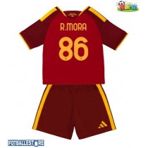 AS Roma Rodrigo Mora #86 Hjemmedraktsett Barn 2026-27 Kortermet (+ Korte bukser)